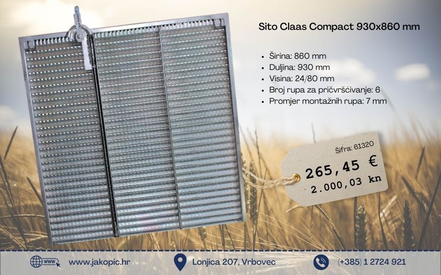 Sito Claas Compact 930x860 mm, 704505